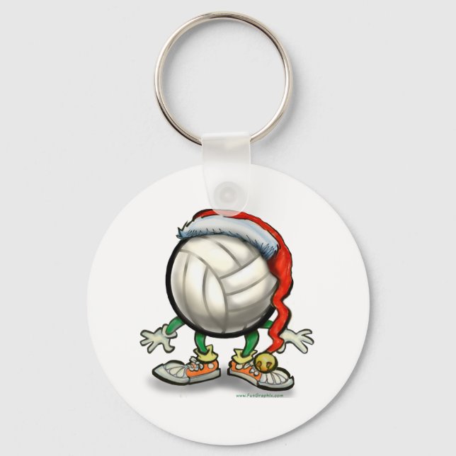 Llavero Navidades de voleibol (Anverso)