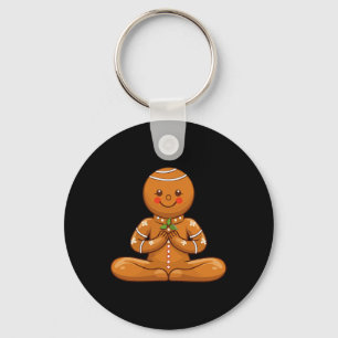 Llavero Navidades de Yoga de Gingerbread Meditación Cookes