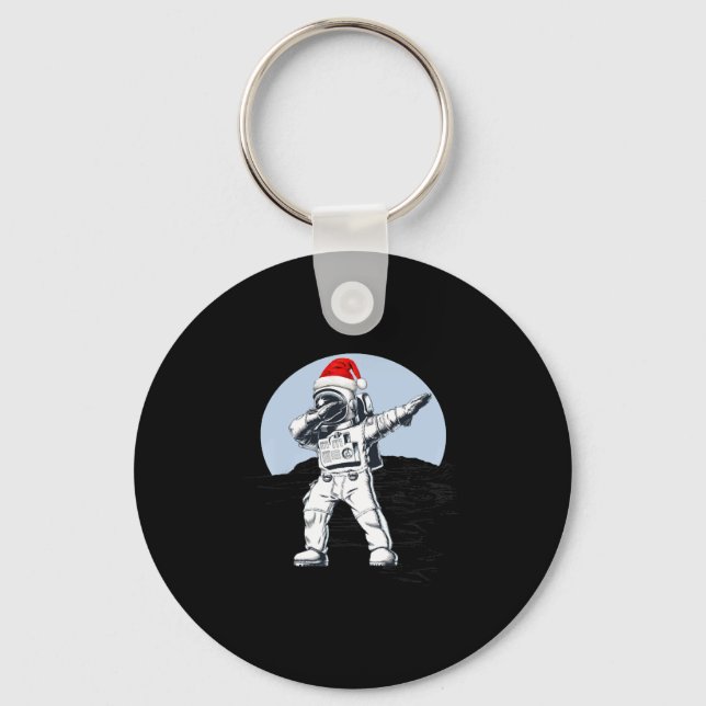 Llavero Navidades Del Astronauta Dab On The Moon Space (Anverso)