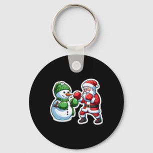 Llavero Navidades del Boxeo de Santa Claus Snowman