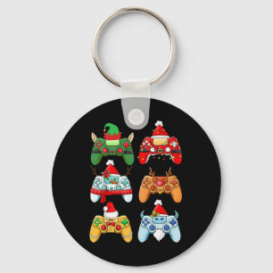Llavero Navidades del controlador de juegos Santa Hat Game