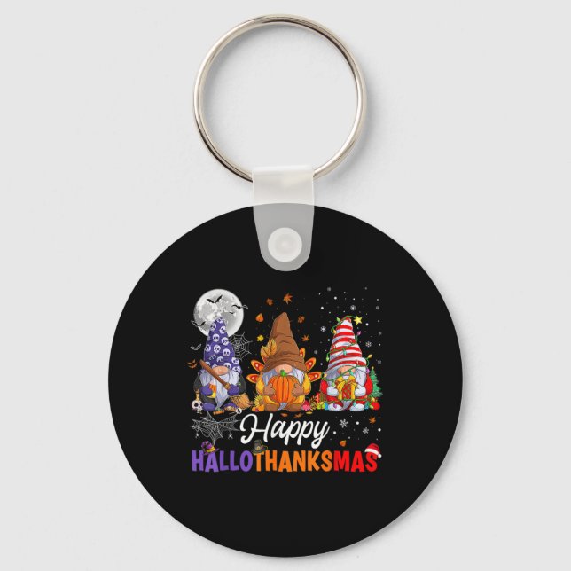 Llavero Navidades del Día de Acción de Gracias de Hallowee (Anverso)