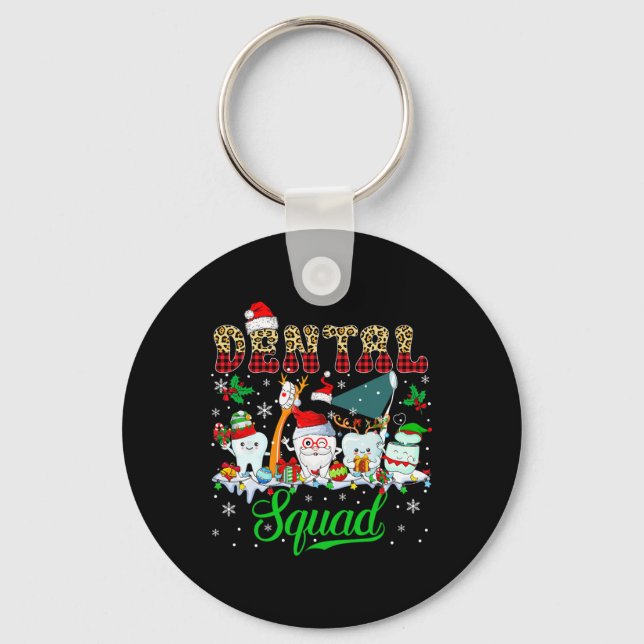 Llavero Navidades del Escuadrón Dental Santa Reindeer Elf  (Anverso)