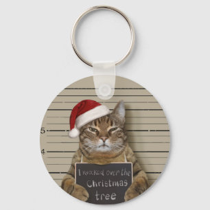 Llavero Navidades del gato Mugshot