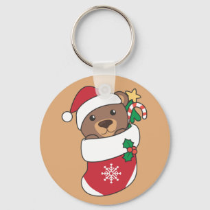 Llavero Navidades del oso Nieve Animales De Invierno De Os