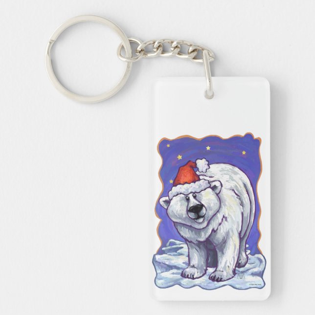 Llavero Navidades del oso polar (Frente)