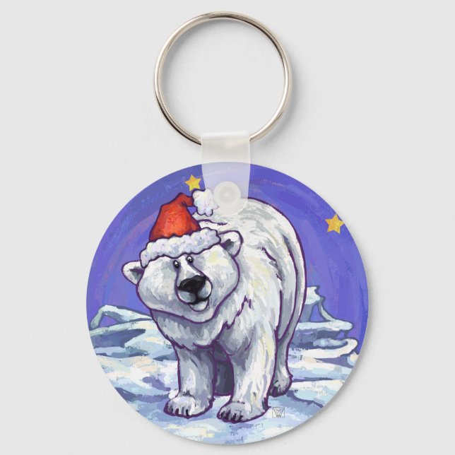 Llavero Navidades del oso polar (Anverso)