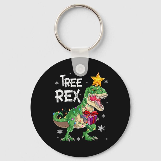 Llavero Navidades Dinosaurios Árbol Rex Pajamas Hombres Ni (Anverso)