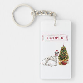 Llavero Navidades divertidos dalman perro y árbol