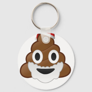 Llavero Navidades divertidos de la Emoji Santa Poop