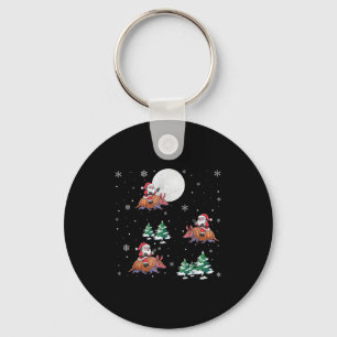 Llavero Navidades divertidos del árbol navideño Santa Ridi