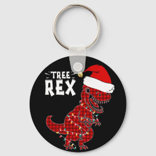 Llavero Navidades divertidos Dinosaur Tree Rex Keychain
