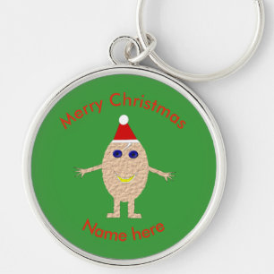Llavero Navidades divertidos Egg Personalizado Keychain
