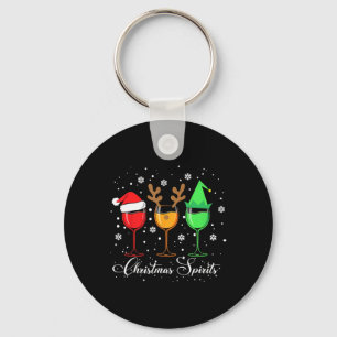 Llavero Navidades Divertidos Espíritus Gles Of Wine Xmas H
