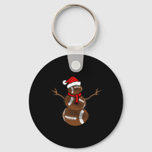 Llavero Navidades divertidos pelota de fútbol Santa Snowma