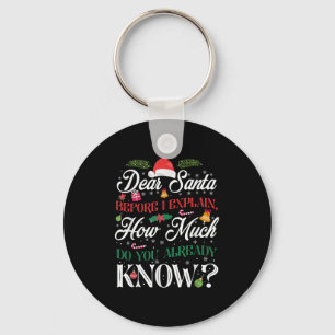 Llavero Navidades divertidos Queridos Papá Noel Cuánto Sab