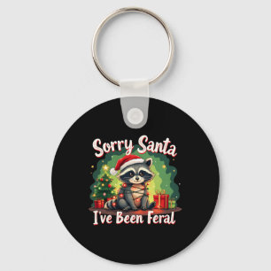 Llavero Navidades divertidos Raccoon Meme Lo siento Santa 