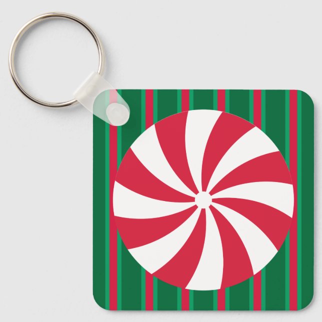 Llavero Navidades divertidos y aficionados Peppermint Cand (Anverso)
