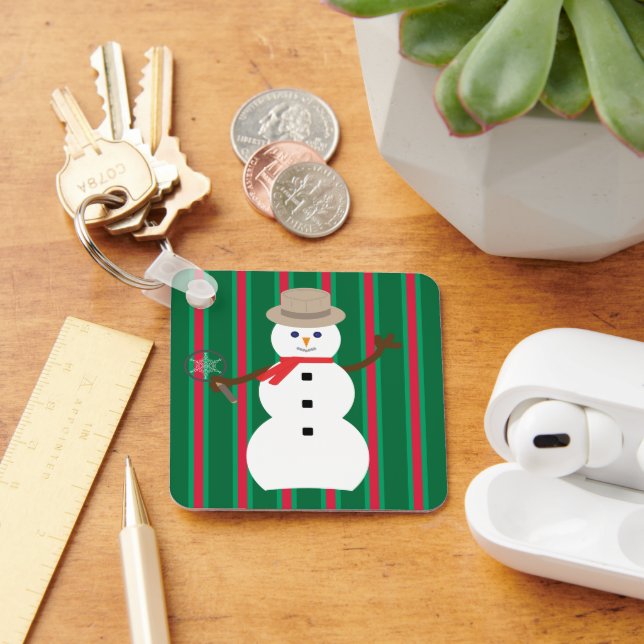 Llavero Navidades divertidos y entusiastas Detective Snowm (Escritorio )