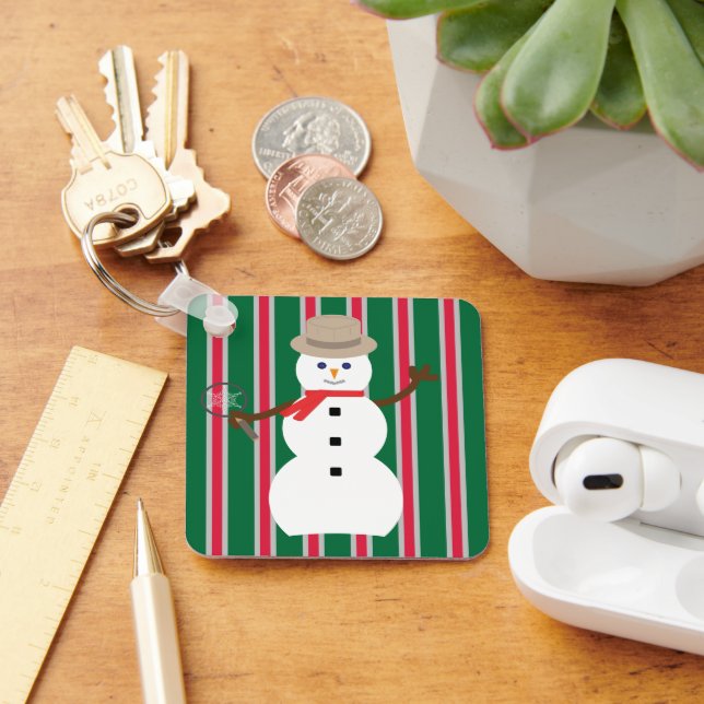 Llavero Navidades divertidos y entusiastas Detective Snowm (Escritorio )