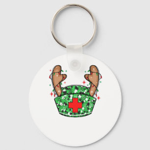 Llavero Navidades educados enfermeras Green Sparkle