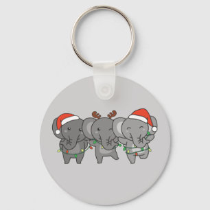 Llavero Navidades elefantes Navidades animales cortos cade