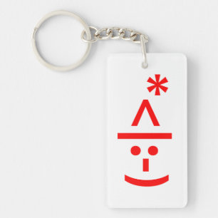 Llavero Navidades Elf Emoticon Xmas ASCII Texto Arte