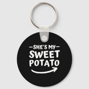 Llavero Navidades, ella es mi batata dulce, yo estoy coinc