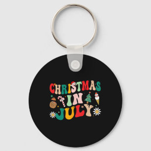 Llavero Navidades En Julio Camisetas Groovy Xmas Summer Me