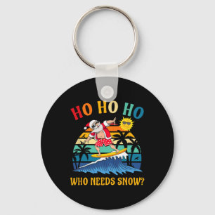 Llavero Navidades En Julio Fun Santa Surfing Summer Beach