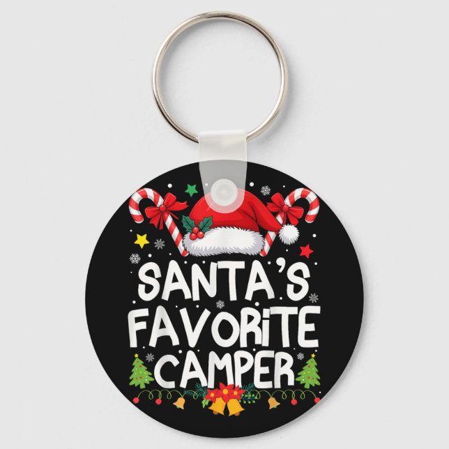 Llavero Navidades En Julio Santas Camper Camping L Favorit (Anverso)