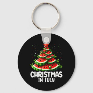 Llavero Navidades En Julio Watermelon Xmas Tree Mens Mujer