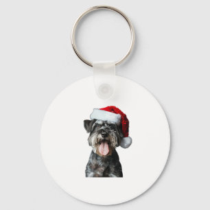 Llavero Navidades en miniatura de Schnauzer