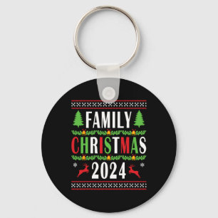Llavero Navidades familiares 2024 Divertido árbol de navid
