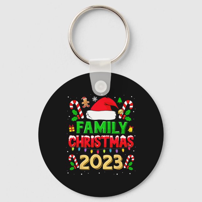 Llavero Navidades Familiares Camisa 2023 Para Familias Que (Anverso)