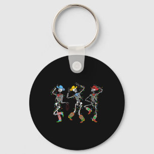 Llavero Navidades fantasmagóricos Skeleton bailando Cowboy