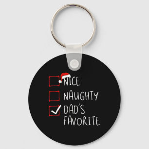 Llavero Navidades favoritos de Naughty Dad lista de fans d
