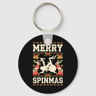 Llavero Navidades feos de merry Spinmas Fiesta navideño en