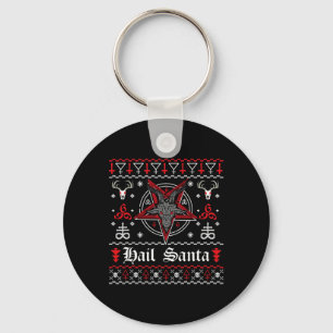 Llavero Navidades feos Sweater Hail Santa Pentagram Xmas S