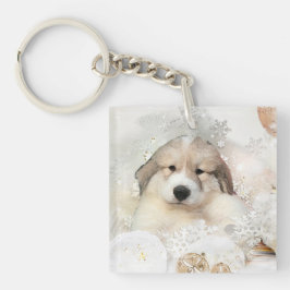 Llavero Navidades festejan la gran acuarela de los Pirineo