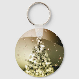 Llavero Navidades Fiesta Golden Tree Shiny Sparkle Stars