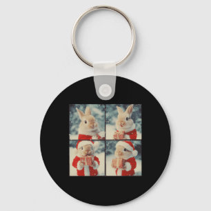 Llavero Navidades fotográficos animales de Conejo Conejo S