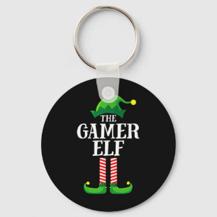 Llavero Navidades Gamer Elf Grupo familiar coincidente Chr