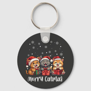 Llavero Navidades Gatos Kitty Cats Feliz Navidad