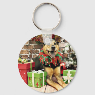Llavero Navidades - German Shepherd X - Bailey