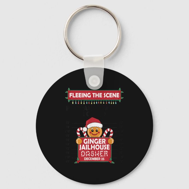 Llavero Navidades Gingerbread Man Ginger Jailhouse Huyendo (Anverso)
