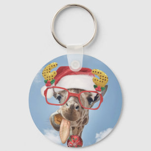 Llavero Navidades giraffe