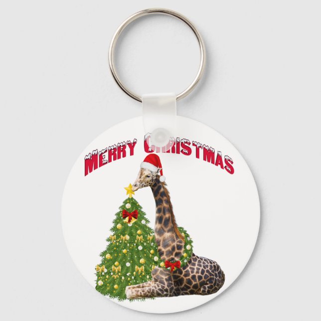 Llavero Navidades Giraffe (Anverso)