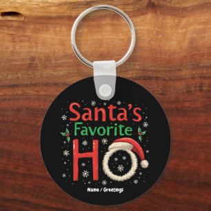 Llavero Navidades graciosos, la favorita de Santa Claus, H