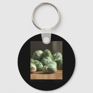 Llavero Navidades gráficos divertidos de Brussel Sprout re